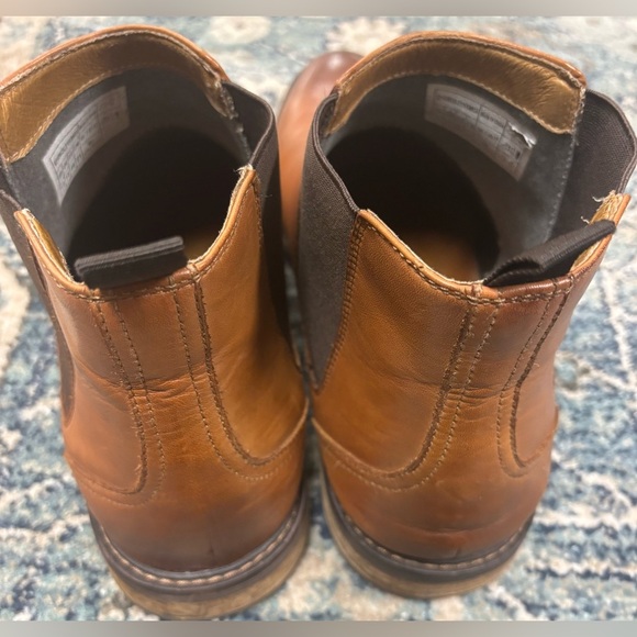 Men's Kingsley Vionic Brown Leather Ankle Boots, size 13 - Picture 4 of 6